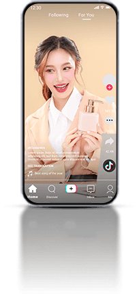 TikTok phone mockup