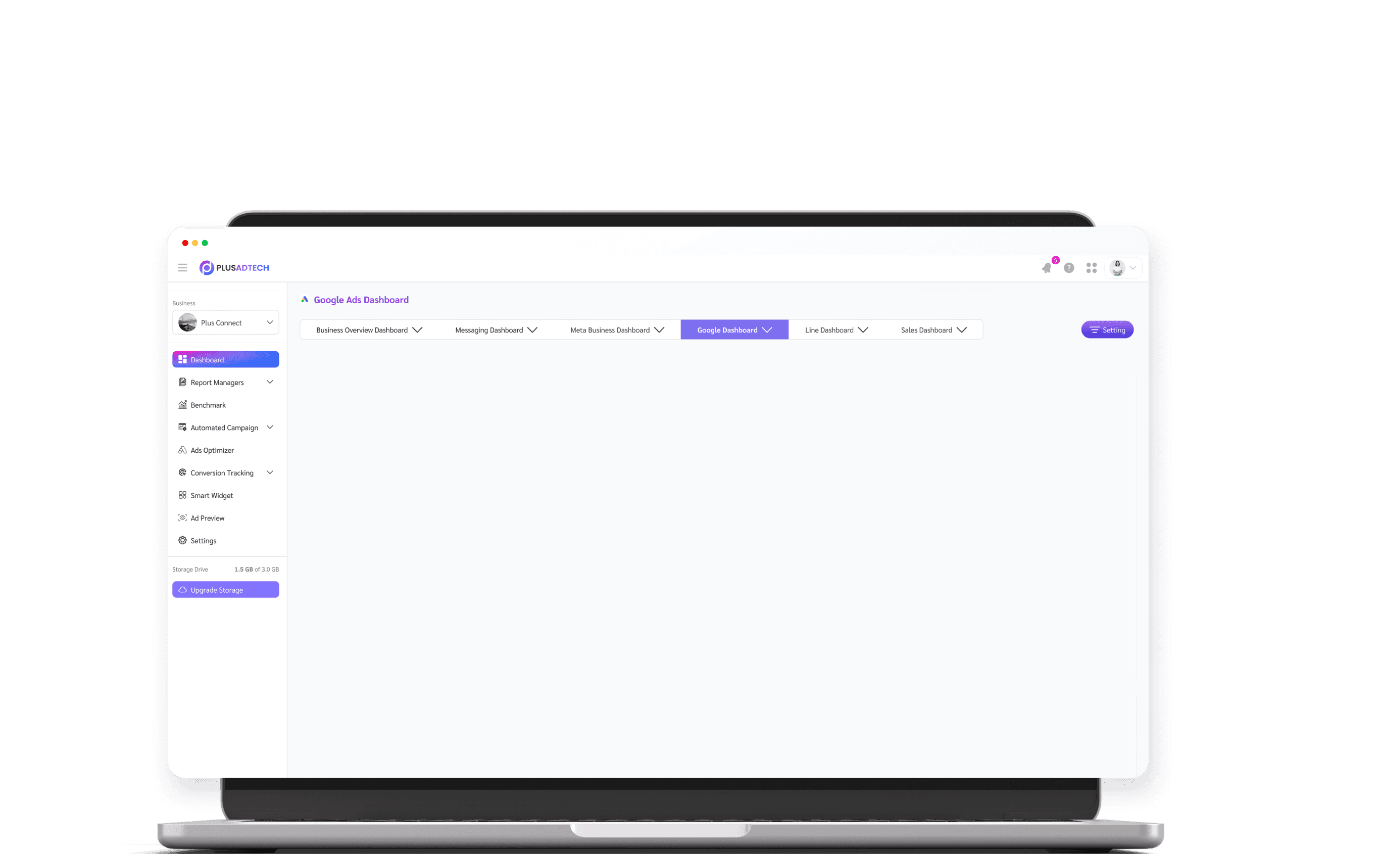 Plus Dashboard Background
