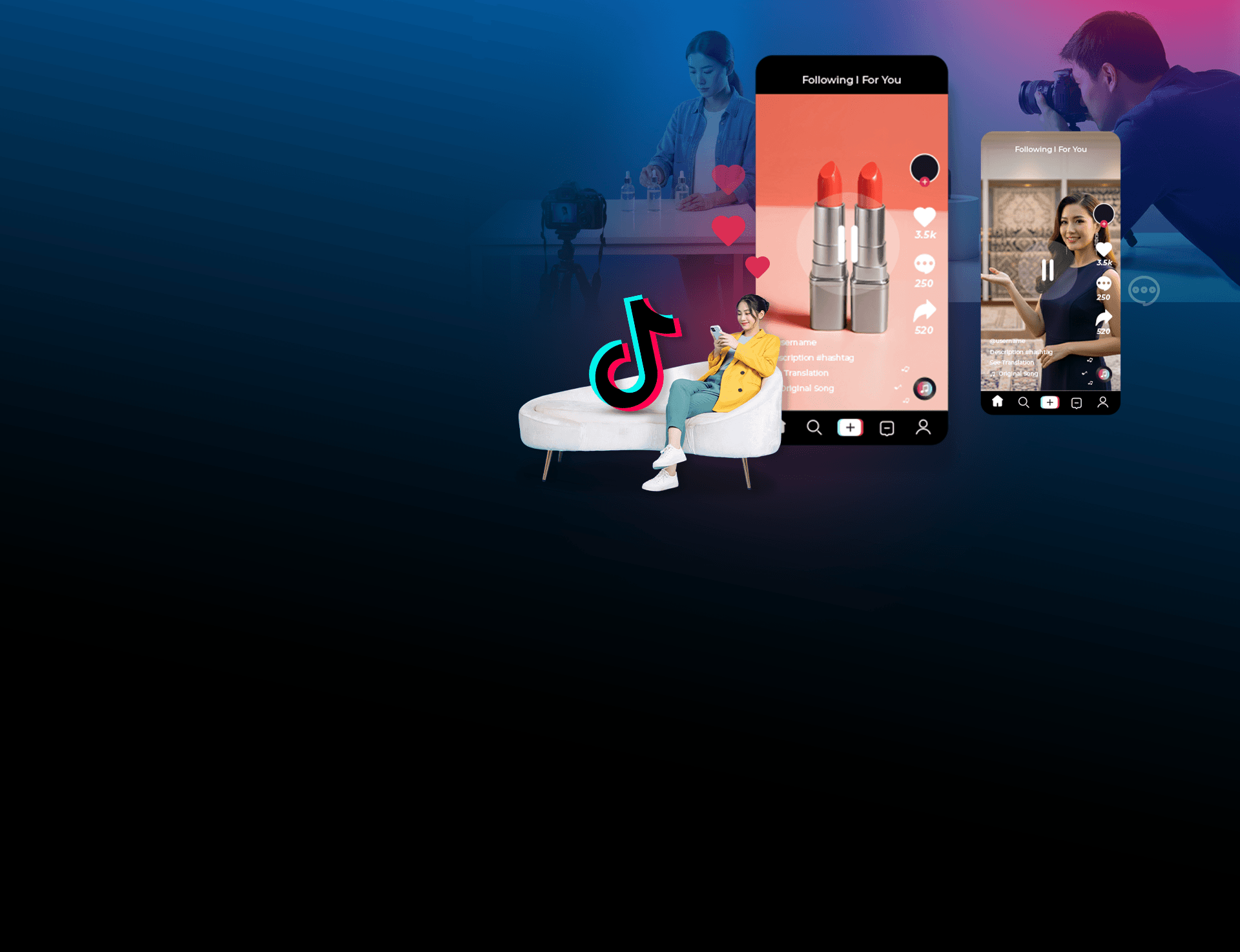 TikTok Video Production Background